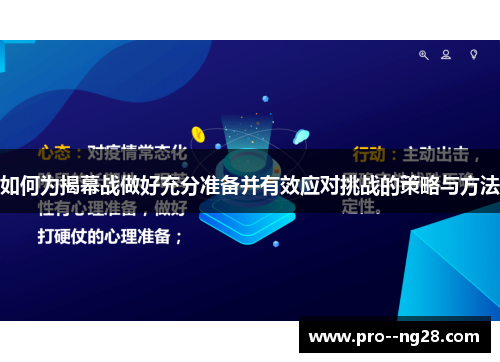 如何为揭幕战做好充分准备并有效应对挑战的策略与方法